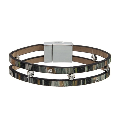 Colección apilable de la primavera del sistema de la pulsera del color verde para las mujeres elegantes