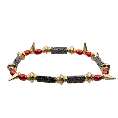 Color negro adaptable de cuero auténtico de la pulsera de múltiples capas del arte de la mano