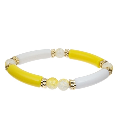 El bloque hecho a mano gotea el regalo elástico del color de la colección de la primavera de la pulsera del brazalete para la muchacha