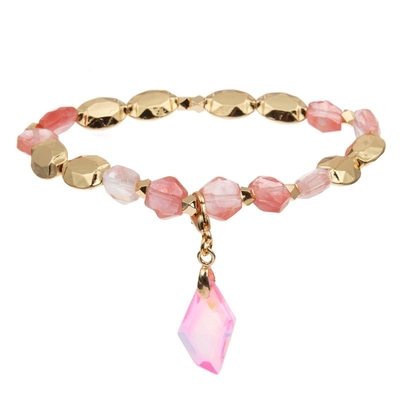 Piedras preciosas que curan unisex precioso de Crystal Stretch Beaded Bracelet Semi