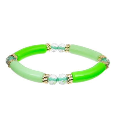 Color verde fresco de las gotas del boutique del regalo asequible hecho a mano de la pulsera para el partido