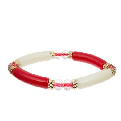El bloque hecho a mano gotea el regalo elástico del color de la colección de la primavera de la pulsera del brazalete para la muchacha