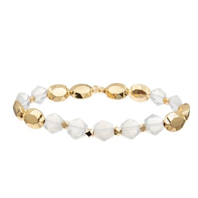 Pulsera Mala For Thanks Giving Gift del poder de la cura de Opal Natural Beads Hexagon Stone