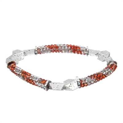 Color metálico de plata de Lava Zircon Bar Bracelet Multi para el regalo de Brithday