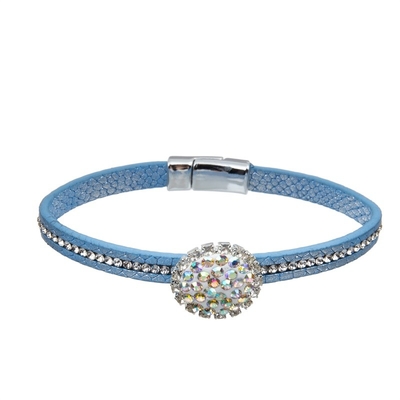 La pulsera apilable de cuero hecha a mano del estilo de la muchacha de Boho fijó Bule para el regalo del aniversario