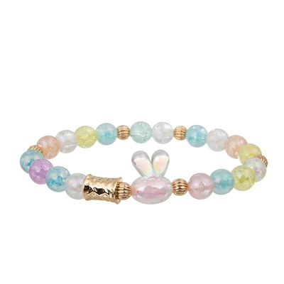 El encanto del arco iris del esmalte gotea la forma ideal de la flor del color de la pulsera para el adolescente