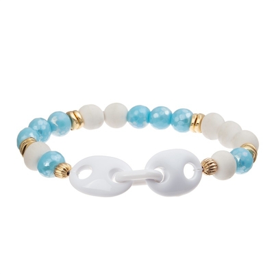 Pulsera de Crystal Glass Masterfully Crafted Beads para la amistad Lucky Jewelry de las muchachas