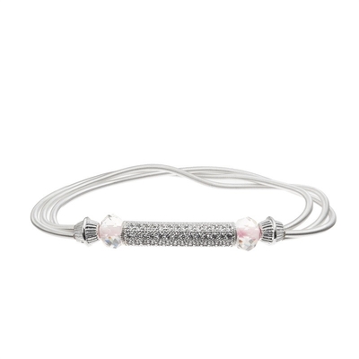 Zircon cuadrado Crystal Stretchy Beads Handmade Bracelet para el juego de sociedad de las mujeres