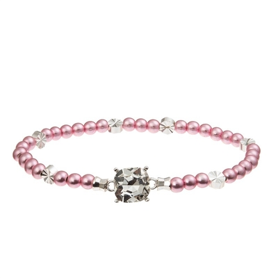 Zircon cuadrado Crystal Stretchy Beads Handmade Bracelet para el juego de sociedad de las mujeres