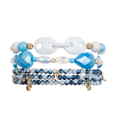 Pulsera de Crystal Glass Masterfully Crafted Beads para la amistad Lucky Jewelry de las muchachas