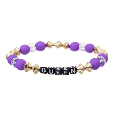 La semilla púrpura sombrea el sistema hecho a mano del estilo de Boho de las pulseras de la gota