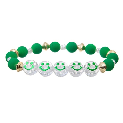 La pulsera moldeada Irlanda del estiramiento moldeado verde de la menta inspiró el regalo
