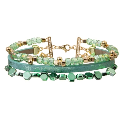 La pulsera moldeada Irlanda del estiramiento moldeado verde de la menta inspiró el regalo