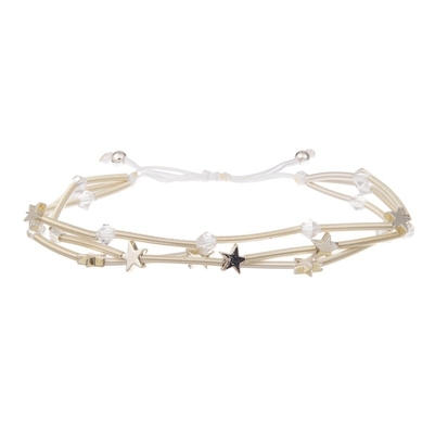 Las gotas multi de Boho platean la pulsera elástico moldeada apilable para la moda de la primavera