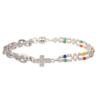 Las gotas multi de Boho platean la pulsera elástico moldeada apilable para la moda de la primavera