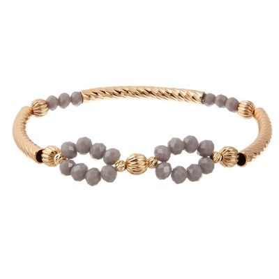 Oro moldeado ajustable hecho a mano infinito asequible de la pulsera plateado para el partido