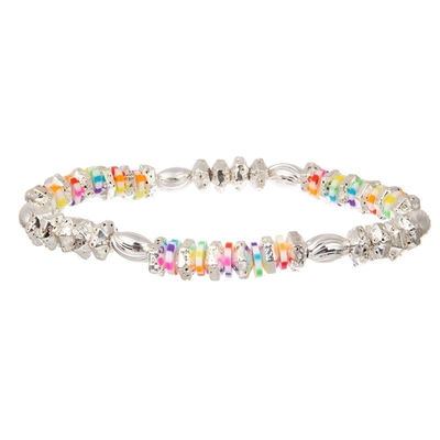 Las gotas multi de Boho platean la pulsera elástico moldeada apilable para la moda de la primavera