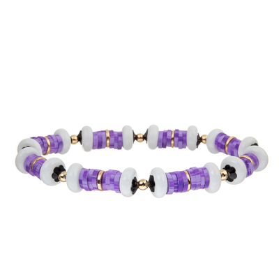 Estilo bohemio colorido de Clay Handmade Bracelet Disc Beads del polímero de vinilo para las mujeres