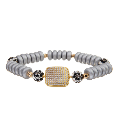 Oro de piedra de Boho del metal de la pulsera de cobre amarillo hecha a mano de encargo de los brazaletes plateado para las mujeres