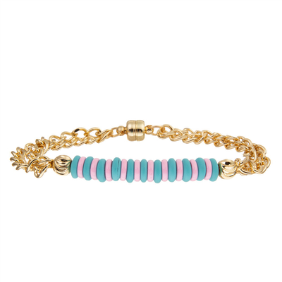 Pulsera plateada oro azul de la alambrada de las gotas y rosado con la adsorción magnética